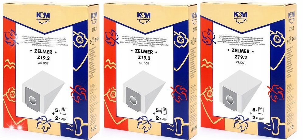 WORKI PAPIEROWE DO ODKURZACZA K&M Z19.2 15szt