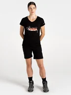 Koszulki sportowe damskie - Dare 2b Koszulka sportowa "Serene Tee" w kolorze czarnym - miniaturka - grafika 1