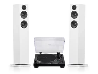 Zestawy stereo - Audio-Technica AT-LP120XBT-USB (czarny) + A38 (biały) - miniaturka - grafika 1