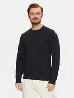 Bluzy męskie - Tommy Hilfiger Bluza Essential MW0MW37237 Granatowy Regular Fit - miniaturka - grafika 1