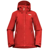 Kurtki i kamizelki sportowe damskie - Kurtka damska Bergans Nordmarka Leaf Light Wind Jacket Women Rozmiar: S / Kolor: czerwony - miniaturka - grafika 1