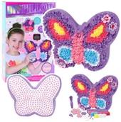 Zabawki kreatywne - Zestaw Kreatywny DIY Poduszka Do Szycia Wyszywanka Motylek Fioletowa EDUKAMP - miniaturka - grafika 1