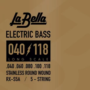 La Bella RX-S5A struny basowe 40-118 stalowe - Struny gitarowe  - miniaturka - grafika 1