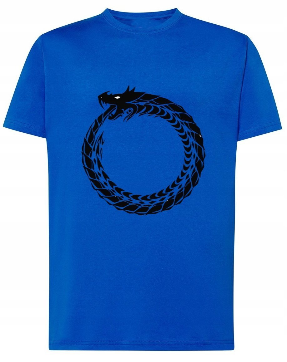 T-Shirt męski nadruk Zwierzę Smok Rozm.L