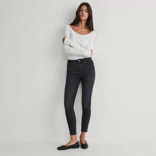 Spodnie damskie - Reserved - Jeansy typu sculpt - Szary - grafika 1