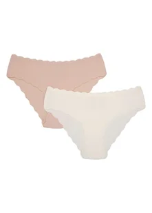 Majtki figi Peony 2-pak Esotiq beżowy, kremowy L - Majtki damskie - miniaturka - grafika 1