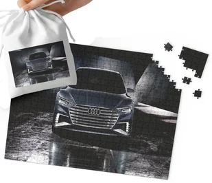 PUZZLE TRADYCYJNE - SUPER SAMOCHODY AUDI MEGA WZORY 110EL + WORECZEK - Puzzle - miniaturka - grafika 1