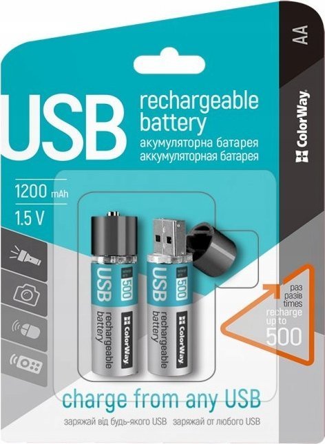 Akamulator AAA USB 1200 mAh 1.5V 2pcs.