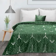 Koce - Eurofirany Euro Firany Koc 150 x 200 Flanelowy Ginko4 C.Zielony 1217144 - miniaturka - grafika 1