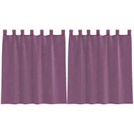 Zasłony - vidaXL Zasłony woalowe z kieszeniami na drążek 2 szt. Fioletowe - miniaturka - grafika 1