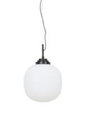 Lampy sufitowe - Light & Living Lampa wisząca Milkey 40x40 biała F-179417 - miniaturka - grafika 1