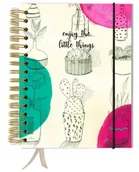 Notesy i bloczki - Bullet journal 180 stron notatnik pamiętnik A5+ kropki gumka - miniaturka - grafika 1