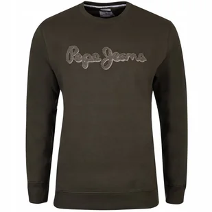 PEPE JEANS OCIEPLANA BLUZA MĘSKA RYAN ZIELONA r.M - Bluzy męskie - miniaturka - grafika 1