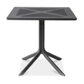 Stoły - Nardi Stół Clip X 80x80 antracyt - miniaturka - grafika 1