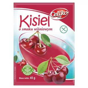 Celiko Kisiel o smaku wiśniowym bezglutenowy 45 g - Kisiel - miniaturka - grafika 1