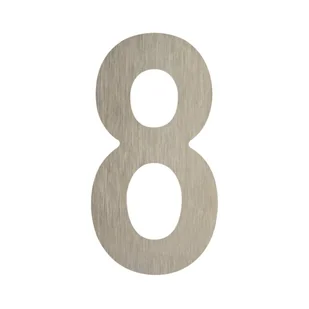 Cyfra 8 wys.5 cm plastikowa srebrna - Numery na dom - miniaturka - grafika 1