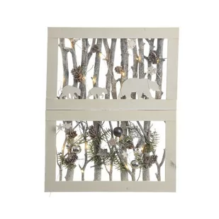 Dekoracja drewniana 20 led ciepły biały 47cm - Dekoracje domu - miniaturka - grafika 1
