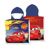 Okrycia kąpielowe dla dzieci - Ręcznik plażowy dziecięcy poncho 55x110 Cars - miniaturka - grafika 1