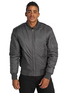 Kurtki męskie - Urban Classics Męska kurtka Basic Bomber Jacket kurtka bomberka, kurtka lotnicza z naszytą kieszenią i zamkiem błyskawicznym na ramieniu, w wielu kolorach, rozmiary S-5XL - grafika 1