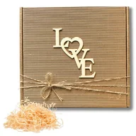 Zestawy upominkowe - PUDEŁKO PREZENTOWE KARTON OZDOBNY NA PREZENT NA WALENTYNKI DLA DZIEWCZYNY CHŁOPAKA - miniaturka - grafika 1