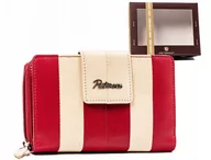 Portfele - Skórzany portfel damski na zatrzask Peterson - miniaturka - grafika 1