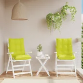 Poduszki ogrodowe - Poduszki na krzesła z niskim oparciem, 2 szt., jasnozielone - miniaturka - grafika 1