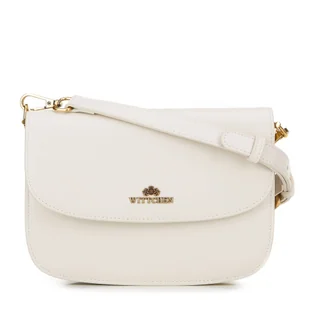 Damska crossbody ze skóry naturalnej kremowa - Torebki damskie - miniaturka - grafika 1