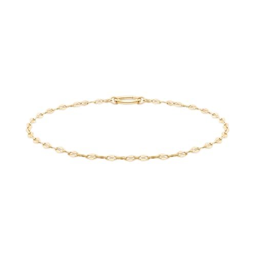 Tamaris Anklet – elegancki łańcuszek na stopę z polerowanej stali nierdzewnej – IP Gold – łańcuszek do ust regulowany do 25 cm – wodoodporny i przyjazny dla skóry