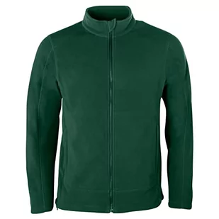 HRM Męska kurtka polarowa Full-Zip I Premium kurtka polarowa męska z mikropolaru I kurtka funkcyjna dla mężczyzn I odzież robocza I wysokiej jakości i trwała odzież męska, zielone butelki, L - Kurtki męskie - miniaturka - grafika 1
