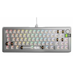 GLORIOUS GMMK 3 Pro Barebones 65% Srebrny - Klawiatury - miniaturka - grafika 1