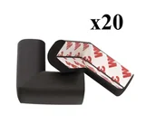 Zabezpieczenia dla dzieci - Zabezpieczenie, Osłona Narożników, Krawędzi - Czarne 20 szt. - miniaturka - grafika 1