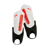 Piłka nożna - Ochraniacze piłkarskie Puma Ultra Light Ankle biało-pomarańczowe 30991 01 - XL - miniaturka - grafika 1