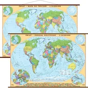 Mapy i plansze edukacyjne - Eko-Graf, mapa ścienna polityczna Świat, 1:18 000 000 - miniaturka - grafika 1