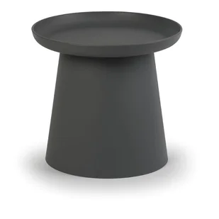 Plastikowy stolik kawowy FUNGO średnica 500 mm, szary - Ławy i stoliki kawowe - miniaturka - grafika 1