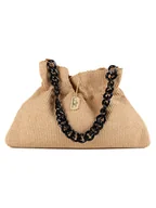 Torebki damskie - Anna Morellini Skórzany shopper bag "Edmonda" w kolorze jasnobrązowym - 49 x 33 x 6 cm - miniaturka - grafika 1