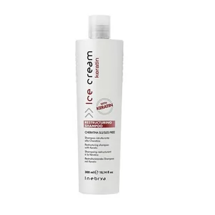Inebrya Ice Cream Keratin regenerujący szampon do włosów z keratyną 300 ml - Szampony do włosów - miniaturka - grafika 1