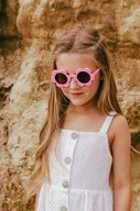 Okulary dla dzieci - Elle Porte okulary przeciwsłoneczne dziecięce Bellis kolor różowy - miniaturka - grafika 1