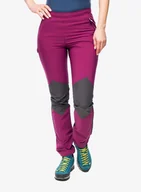 Odzież trekkingowa damska - Spodnie turystyczne damskie Montura Spitze Pants - wine red/light rose - miniaturka - grafika 1