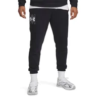 Spodnie męskie - Męskie Spodnie UNDER ARMOUR UA RIVAL TERRY LOGO JOGGERQ2 1390144-001 – Czarny - miniaturka - grafika 1