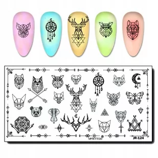 Blaszka Płytka do Stempli do zdobienia Paznokci - Ozdoby do paznokci - miniaturka - grafika 4