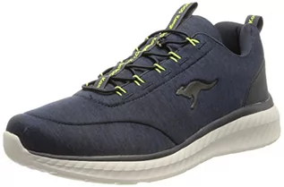 Trampki męskie - KangaROOS Męskie trampki KM-CRES Dk Navy/Lime, 10 UK - grafika 1