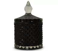 Świeczniki - Szkło do świec - kryształowy pojemnik 600 ml od Candle by Visha - czarny - miniaturka - grafika 1