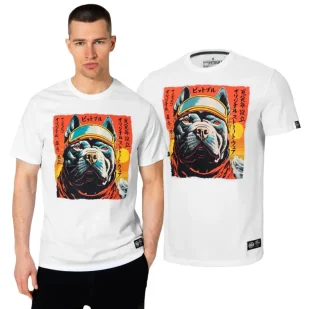 Koszulka Pit Bull Middle Weight 170 Basic Fuji '24 - Biała 3XL - Odzież taktyczna i umundurowanie - miniaturka - grafika 1