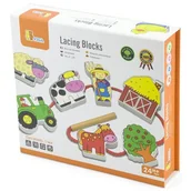 Układanki dla dzieci - VIGA Klocki - życie na farmie (1556) - miniaturka - grafika 1