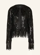 Marynarki i żakiety damskie - Marc Cain Żakiet Pudełkowy Z Cekinami schwarz - miniaturka - grafika 1