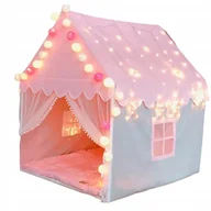 Zabawki interaktywne dla dzieci - Namiot domek z podłogą lampki okno DL029 - miniaturka - grafika 1