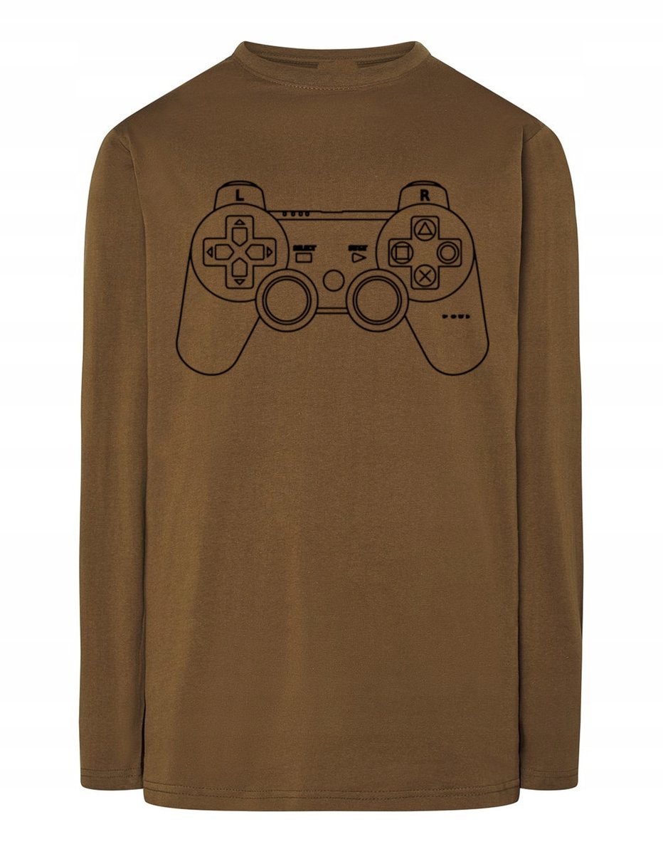 Longsleeve męski nadruk KONTROLER PAD r.S