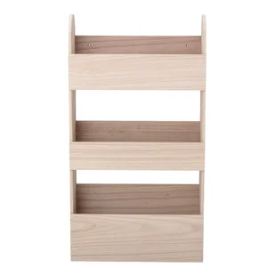 Naturalny dziecięcy regał ścienny z litego drewna paulowni 38x70 cm Moris – Bloomingville Mini - Półki i regały dla dzieci - miniaturka - grafika 1