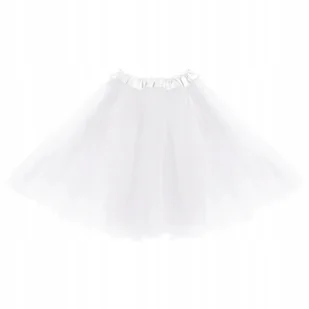 Strój Spódniczka Tiulowa Biała 40Cm Kostium Przebranie Tutu - Stroje karnawałowe - miniaturka - grafika 1