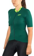 Koszulki i topy damskie - X-Bionic Damska koszulka z krótkim rękawem The Trick 4.0 Bike Zip Zielony sosnowy/zielony Amazonas L - miniaturka - grafika 1